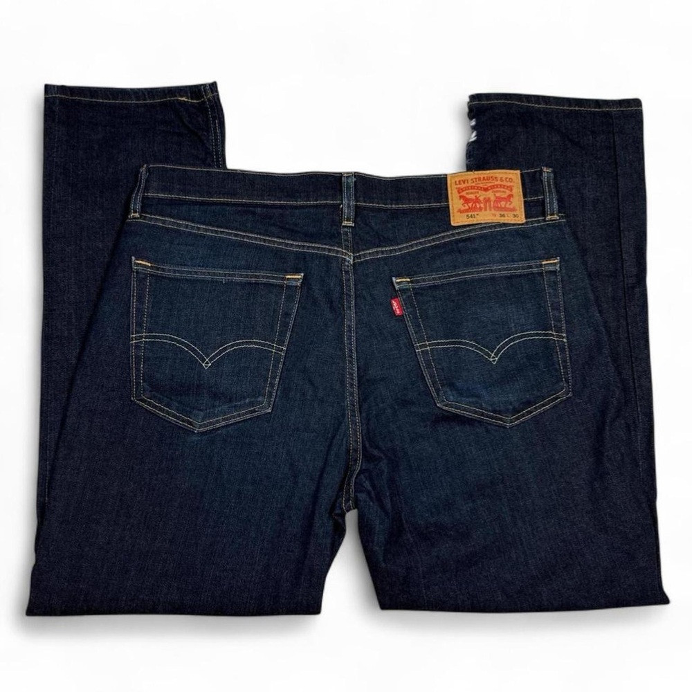 Levi's Men's Dark Blue Straight Jeans - Picture 5 of 6
